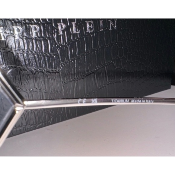 NEW PHILIP PLEIN ROSE VENUS SUNGLASSES FULL INCLUSION BLACK SILVER SOLD OUT - Picture 16 of 16